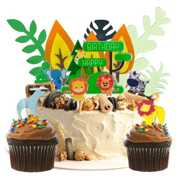 Cake Topper Jungla - 40pcs