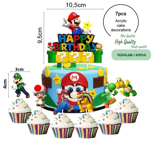 Cake Topper SuperMario Set – 44pcs - Image 3