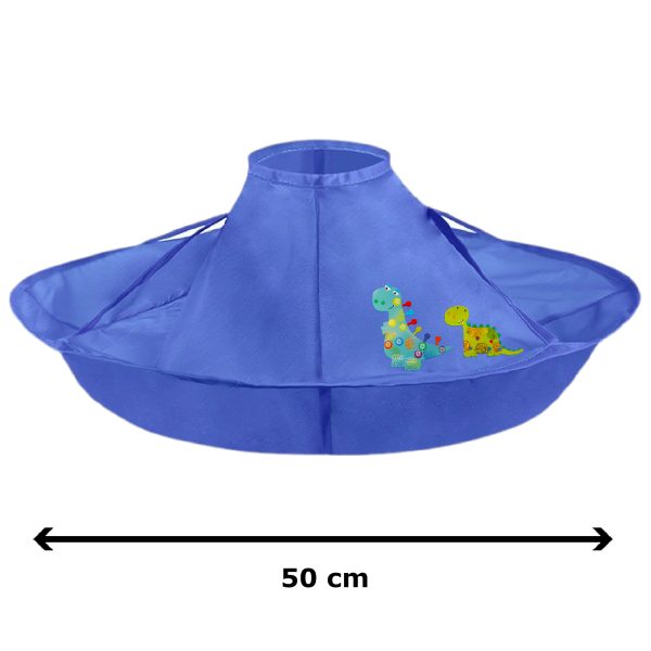 Haircut Cape For Children Blue Dinosaur - Image 2
