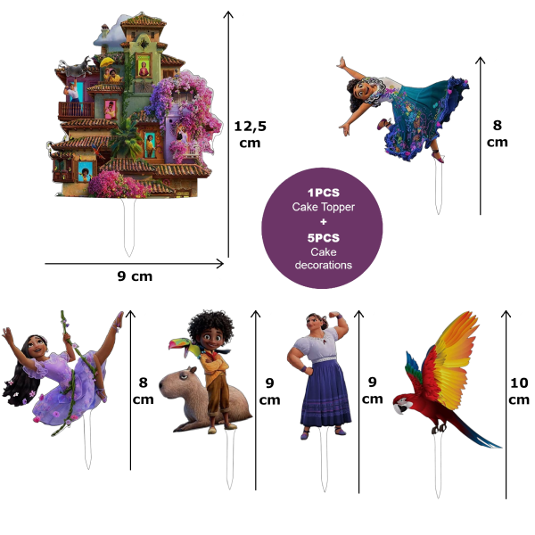 Cake Topper Encanto – 6pcs - Image 5