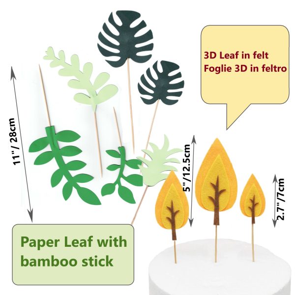 Cake Topper Jungle – 40pcs - Image 8