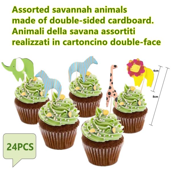 Cake Topper Jungle – 40pcs - Image 10