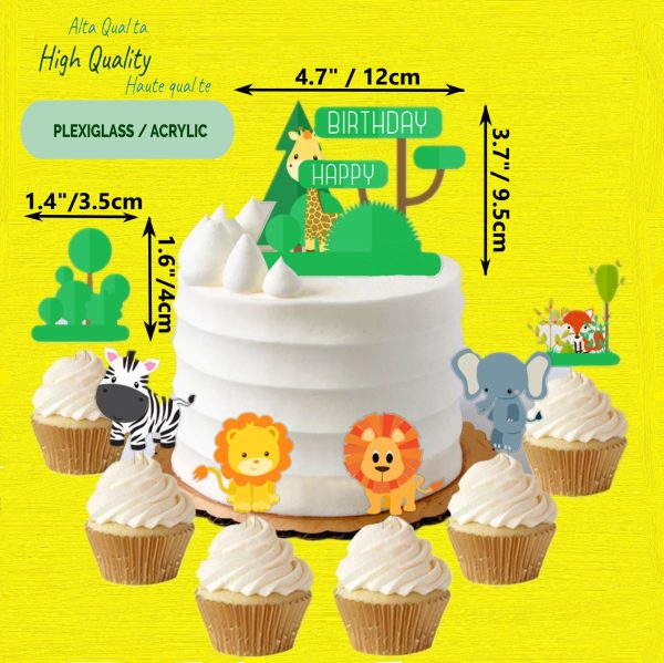 Cake Topper Jungle – 40pcs - Image 7