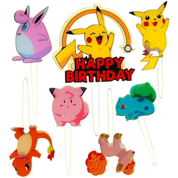 Cake Topper Pokemon – 7pcs - Image 9