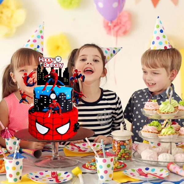 Cake Topper Spiderman – 6pcs - Image 6