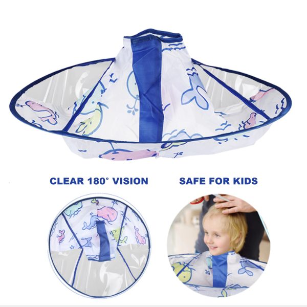 Haircut Cape For Children Up Whales - Image 2