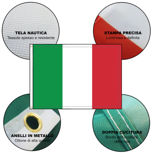 Bandiera nautica - Italia (90x150) - immagine 2